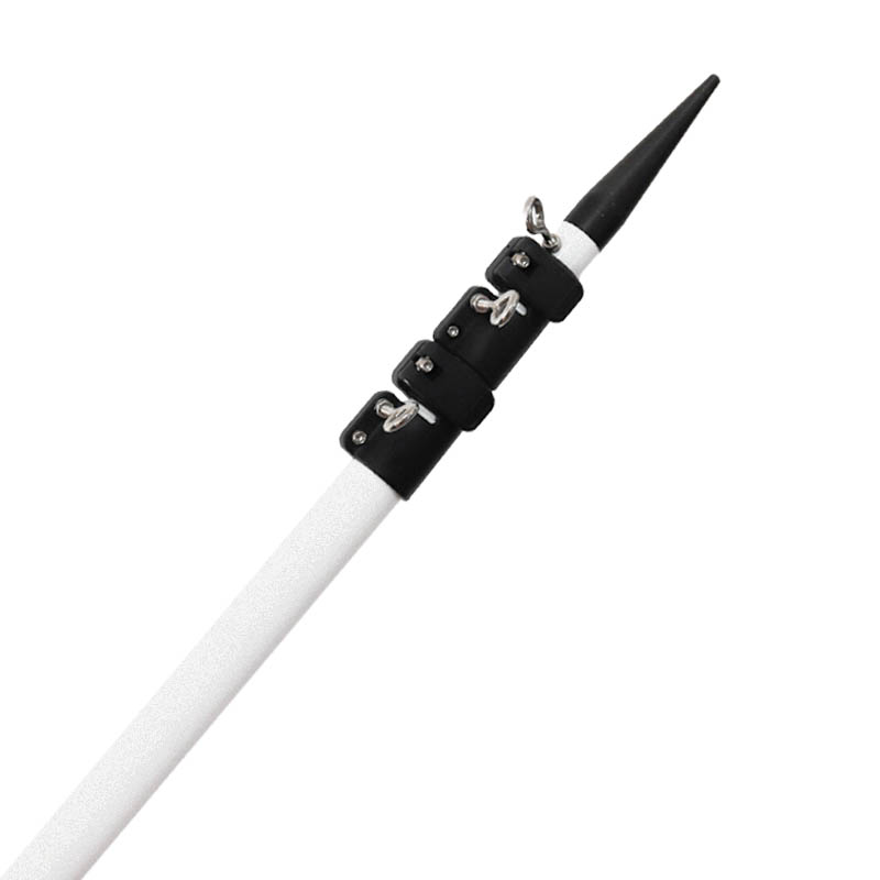 White Clear Coated Outrigger Poles